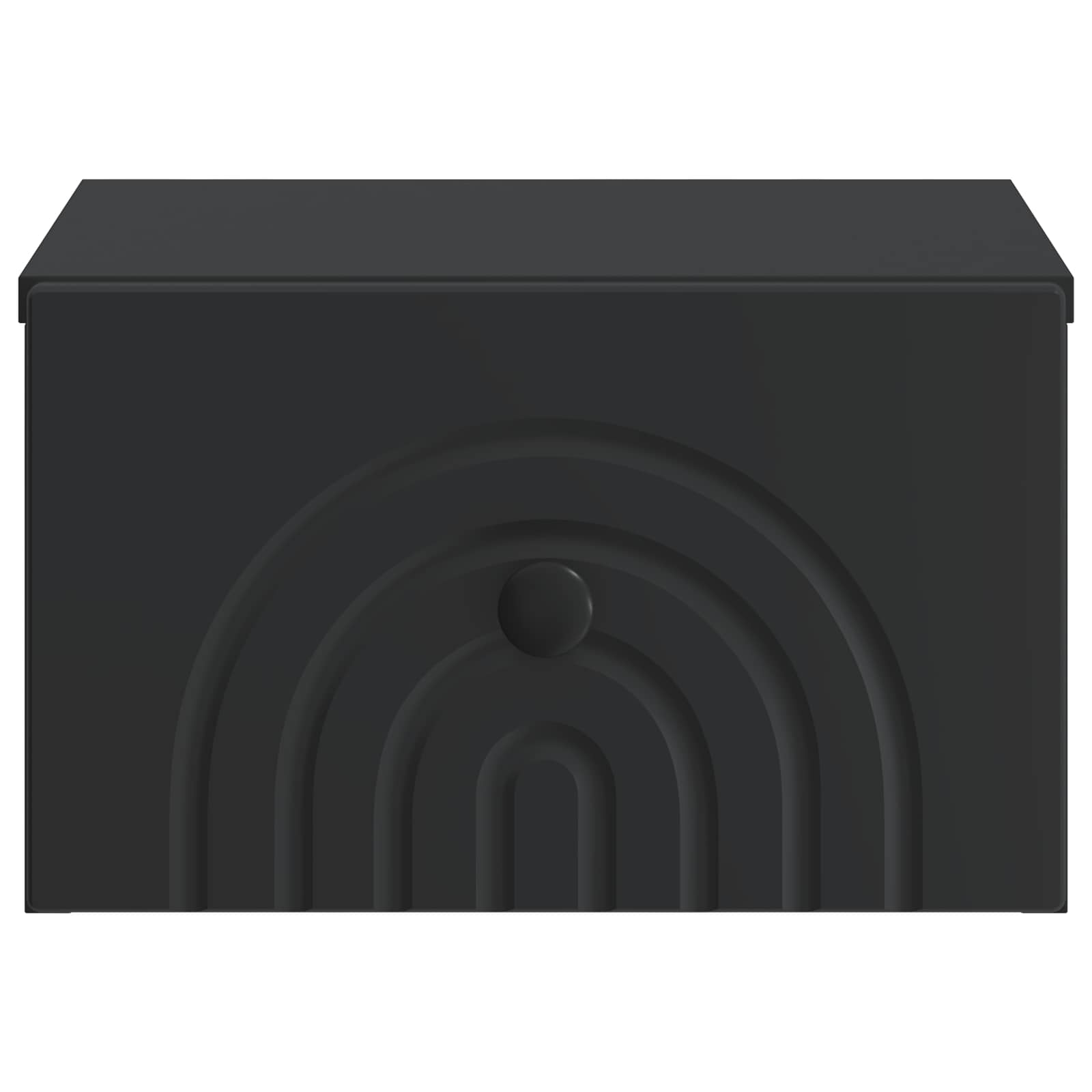 Mobiletto da notte a muro con cassetto Nero 33 x 34,5 x 20 cm | homemem39