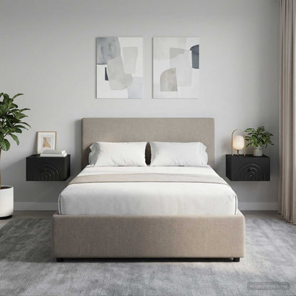 Mobiletto da notte a muro 2 pcs Nero 33 x 34,5 x 20 cm