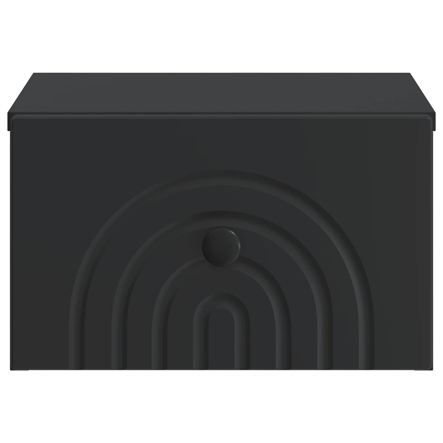 Mobiletto da notte a muro 2 pcs Nero 33 x 34,5 x 20 cm
