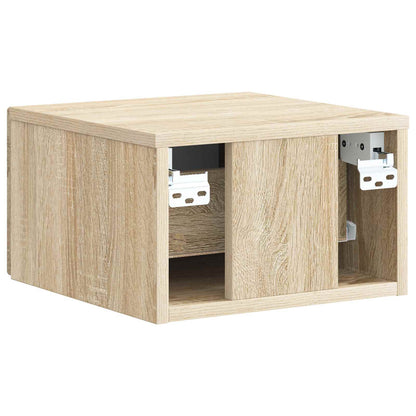 Mobiletto da notte a muro 2 pcs Rovere Sonoma 33 x 34,5 x 20 cm | homemem39