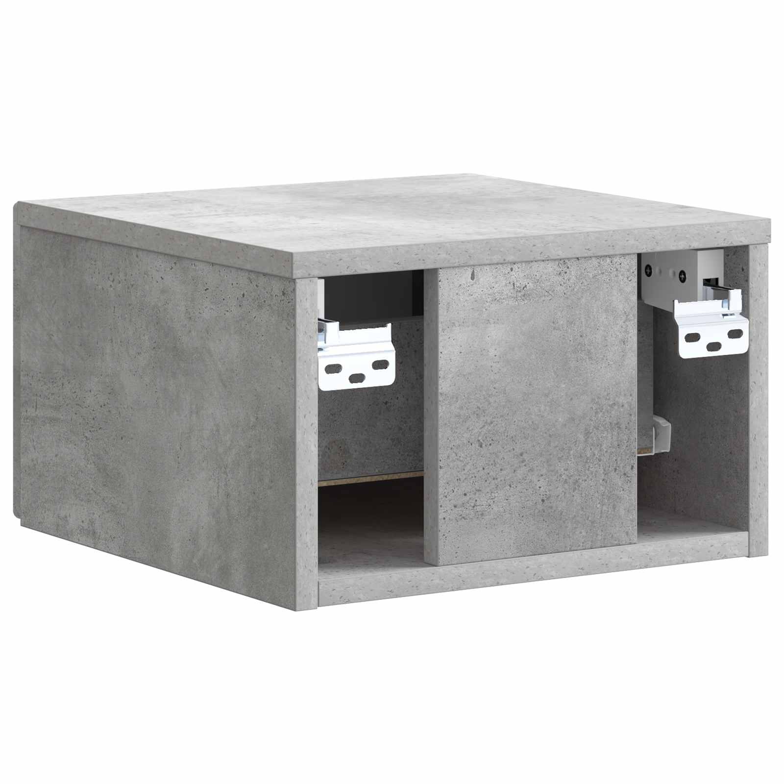 Mobiletto da notte a muro Grigio Cemento 33 x 34,5 x 20 cm | homemem39