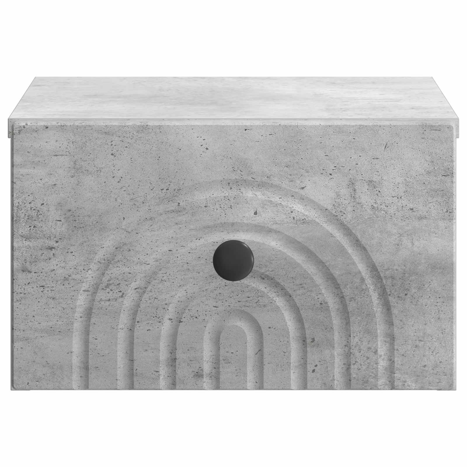 Mobiletto da notte a muro Grigio Cemento 33 x 34,5 x 20 cm | homemem39