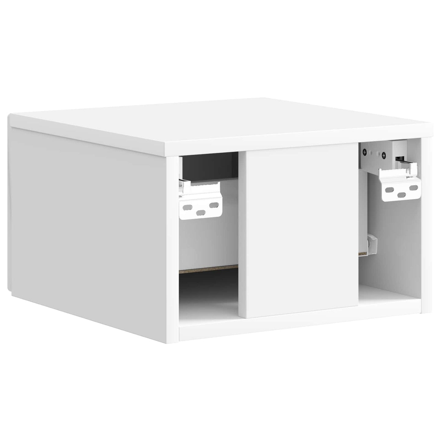 Mobiletto da notte a muro Bianco Lucido 33 x 34,5 x 20 cm | homemem39