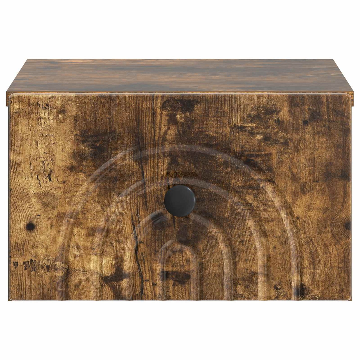 Mobiletto da notte a muro 2 pcs Rovere Fumo 33 x 34,5 x 20 cm