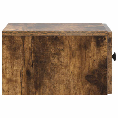 Mobiletto da notte a muro 2 pcs Rovere Fumo 33 x 34,5 x 20 cm | homemem39