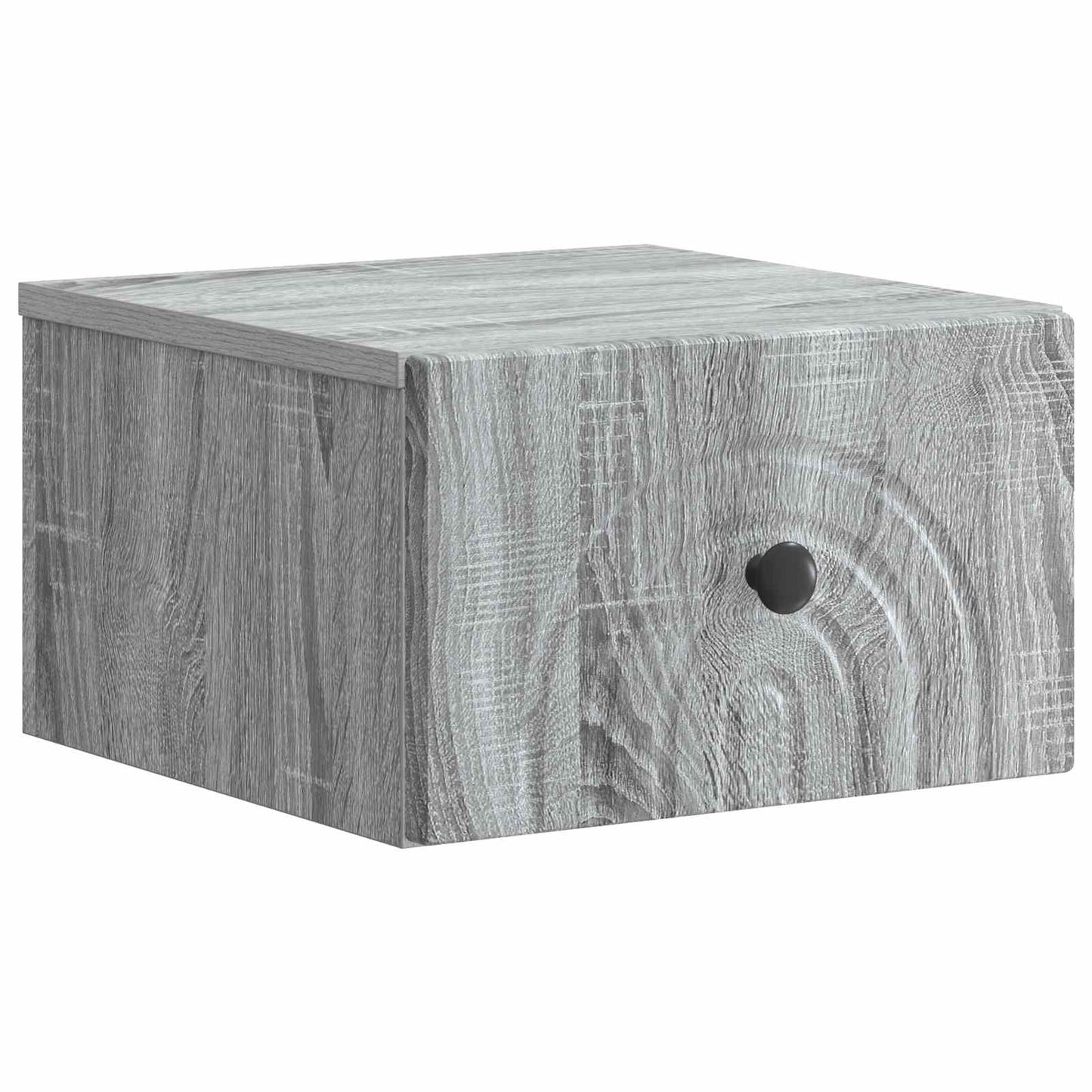Mobiletto da notte a muro Grigio Sonoma 33 x 34,5 x 20 cm