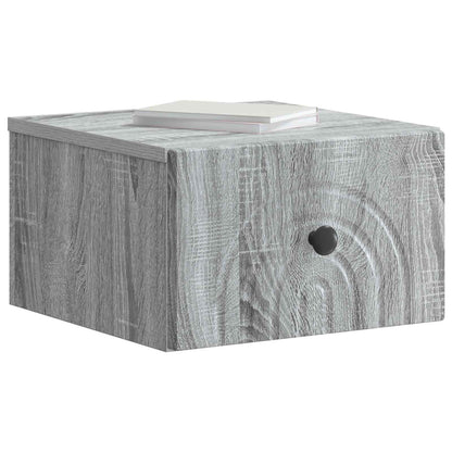 Mobiletto da notte a muro 2 pcs Grigio Sonoma 33 x 34,5 x 20 cm