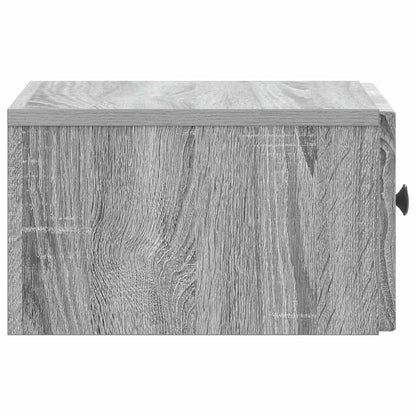 Mobiletto da notte a muro 2 pcs Grigio Sonoma 33 x 34,5 x 20 cm