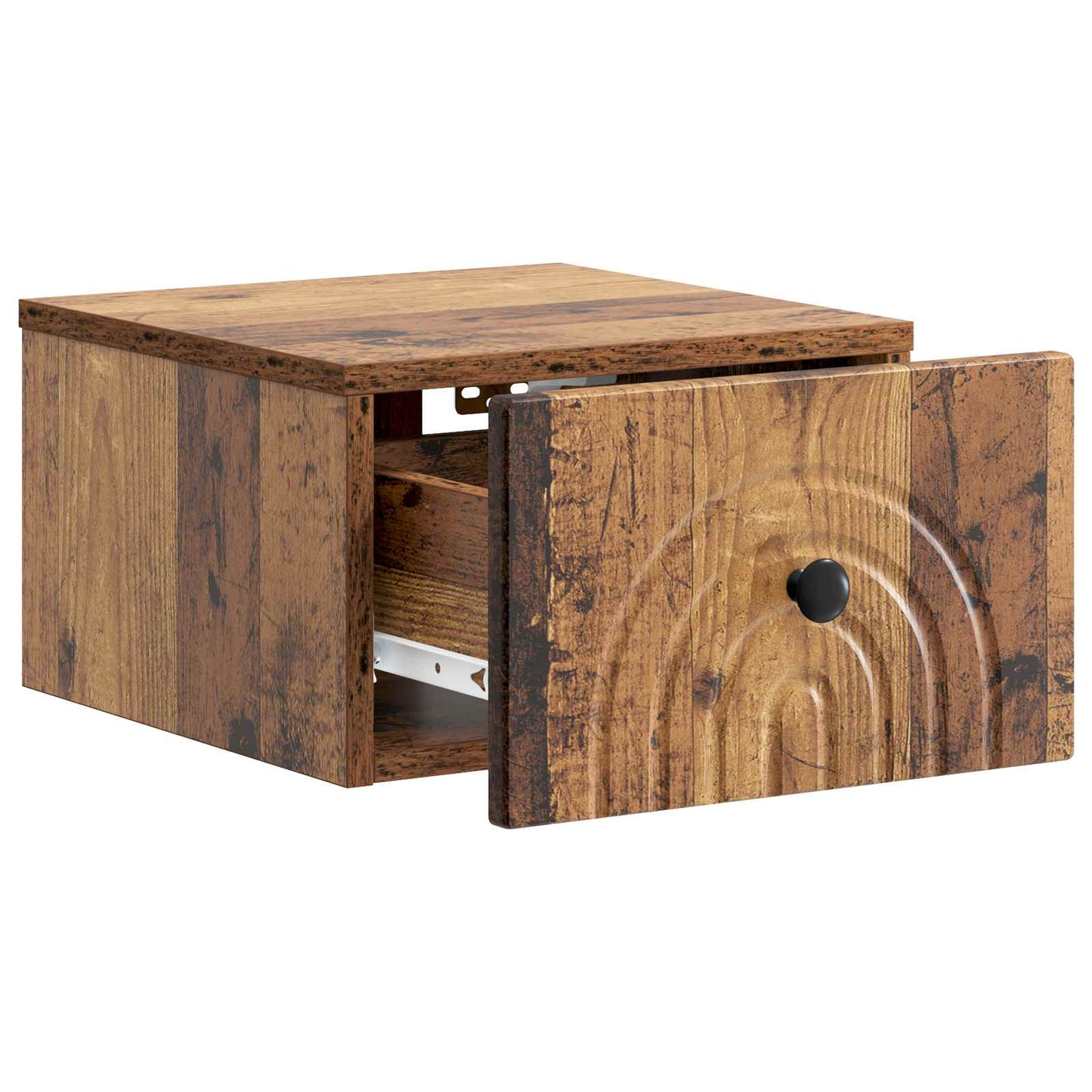 Mobiletto da notte a muro Legno antico 33 x 34,5 x 20 cm | homemem39