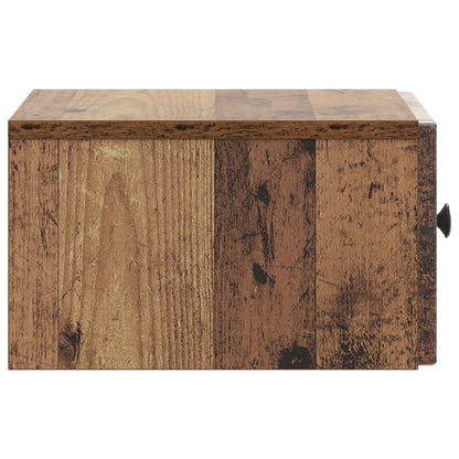Mobiletto da notte a muro Legno antico 33 x 34,5 x 20 cm | homemem39