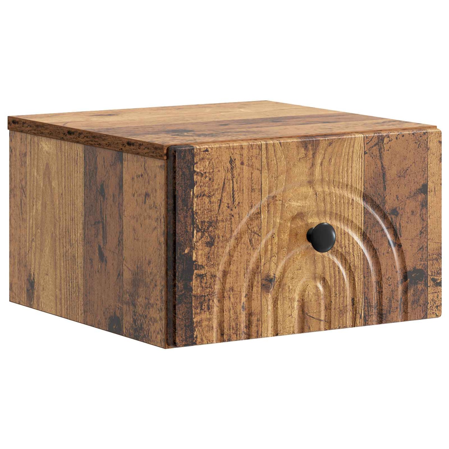 Mobiletto da notte a muro 2 pcs Legno antico 33 x 34,5 x 20 cm