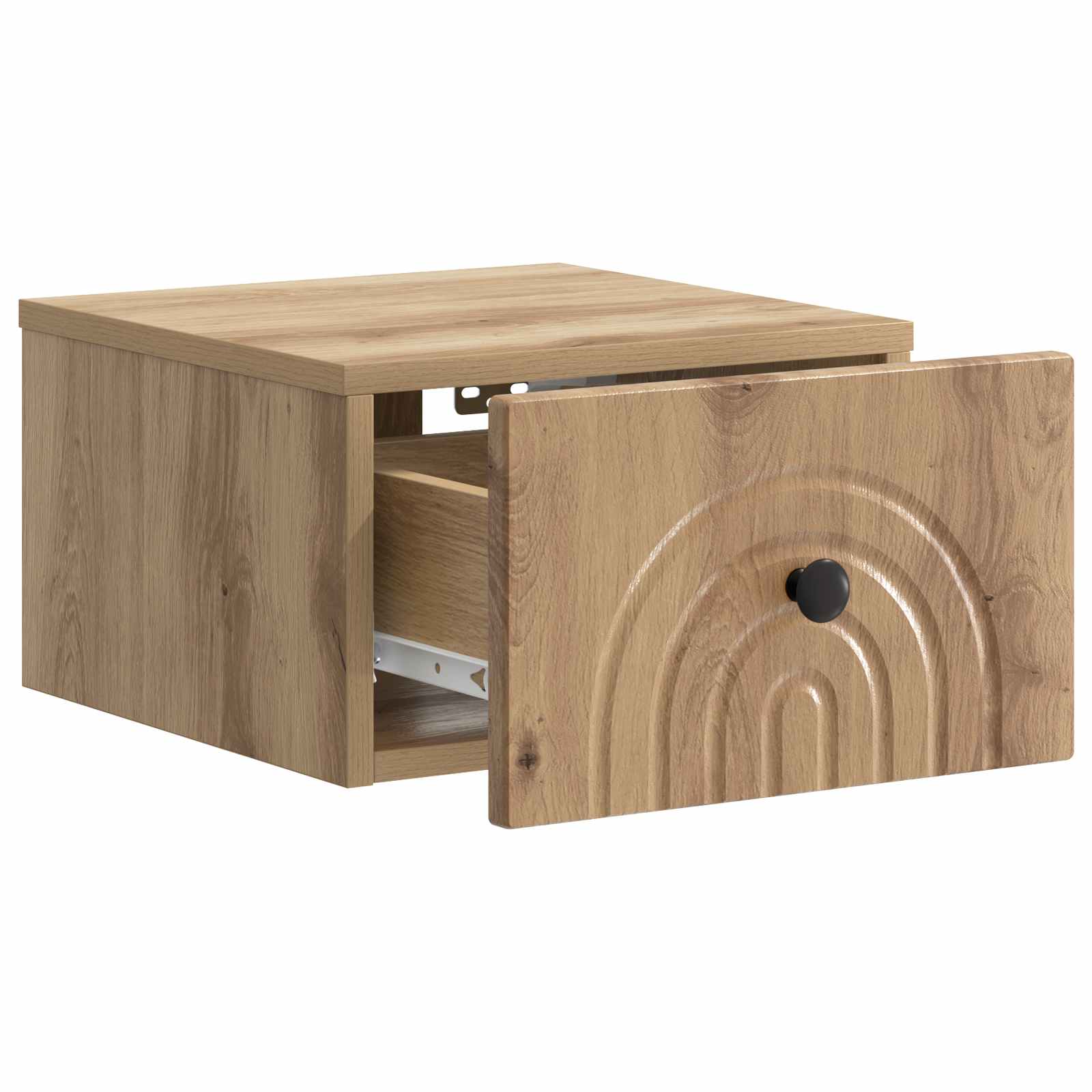 Mobiletto da notte a muro Rovere Artigianale 33 x 34,5 x 20 cm | homemem39
