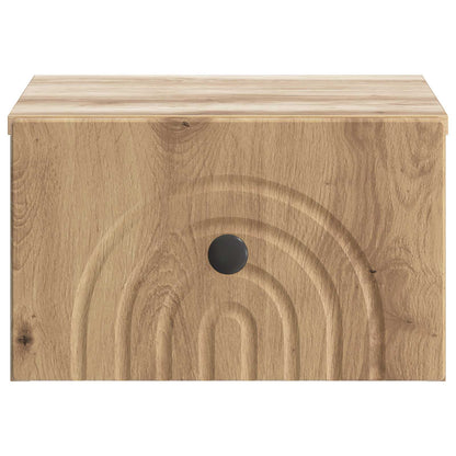 Mobiletto da notte a muro Rovere Artigianale 33 x 34,5 x 20 cm | homemem39