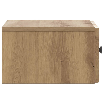 Mobiletto da notte a muro Rovere Artigianale 33 x 34,5 x 20 cm | homemem39