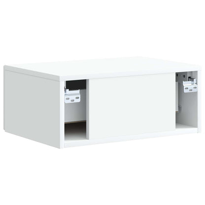 Mobiletto da notte a muro 2 pcs Bianco 49 x 34,5 x 20 cm | homemem39