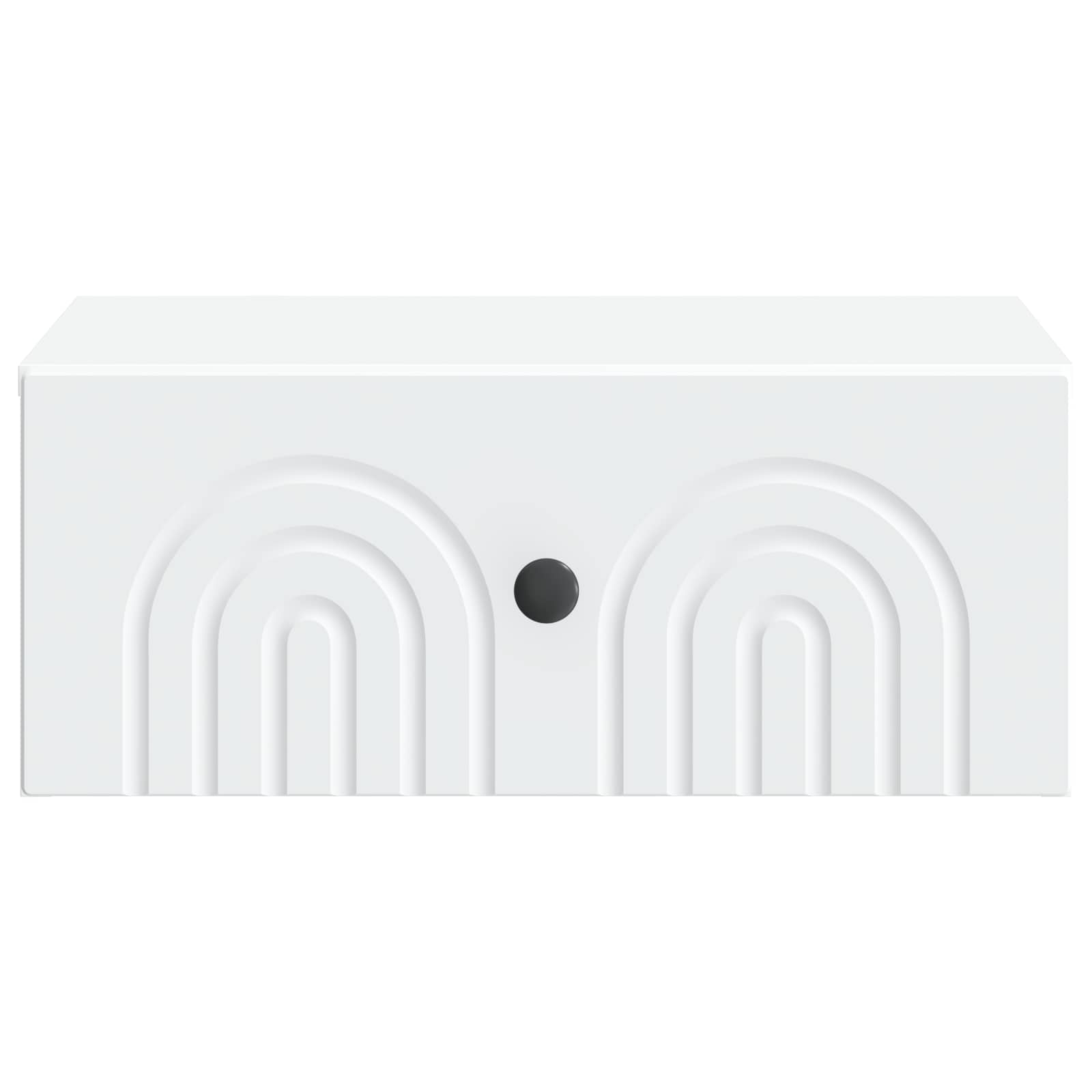 Mobiletto da notte a muro 2 pcs Bianco 49 x 34,5 x 20 cm | homemem39