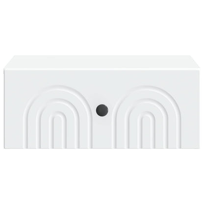 Mobiletto da notte a muro 2 pcs Bianco 49 x 34,5 x 20 cm