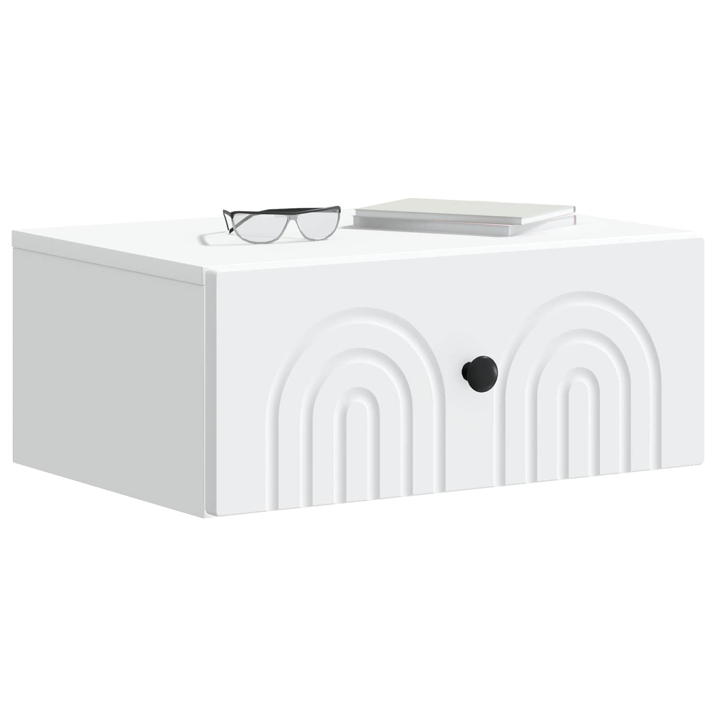 Mobiletto da notte a muro 2 pcs Bianco 49 x 34,5 x 20 cm | homemem39