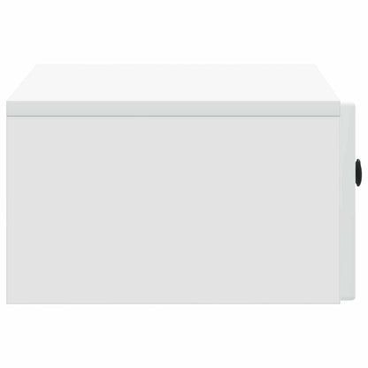 Mobiletto da notte a muro 2 pcs Bianco 49 x 34,5 x 20 cm
