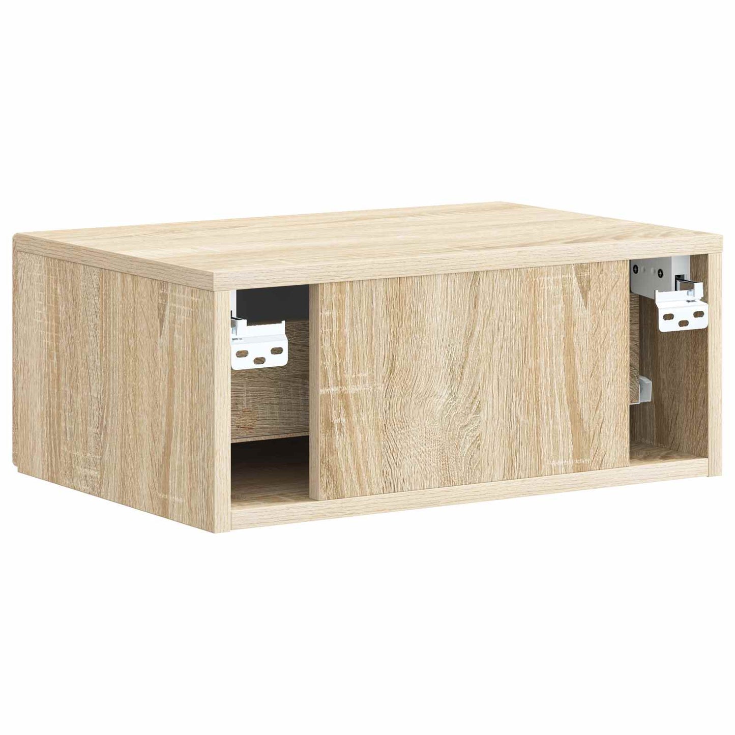 Mobiletto da notte a muro Rovere Sonoma 49 x 34,5 x 20 cm