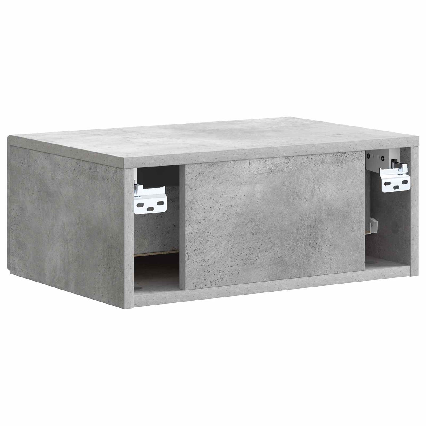Mobiletto da notte a muro Grigio Cemento 49 x 34,5 x 20 cm | homemem39