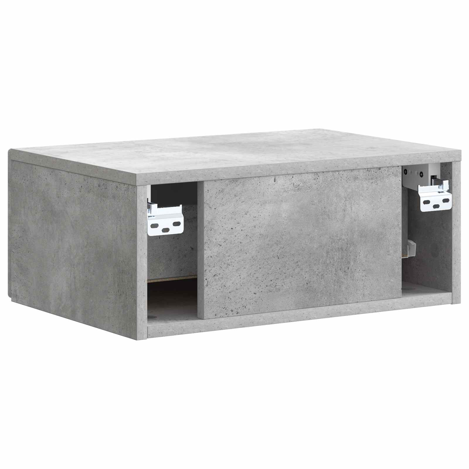 Mobiletto da notte a muro Grigio Cemento 49 x 34,5 x 20 cm | homemem39