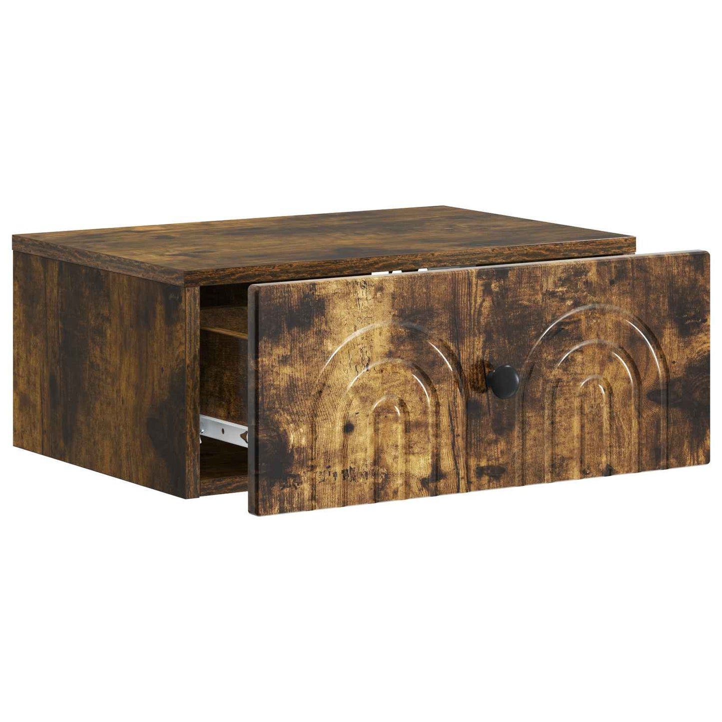 Mobiletto da notte a muro Rovere Fumo 49 x 34,5 x 20 cm | homemem39