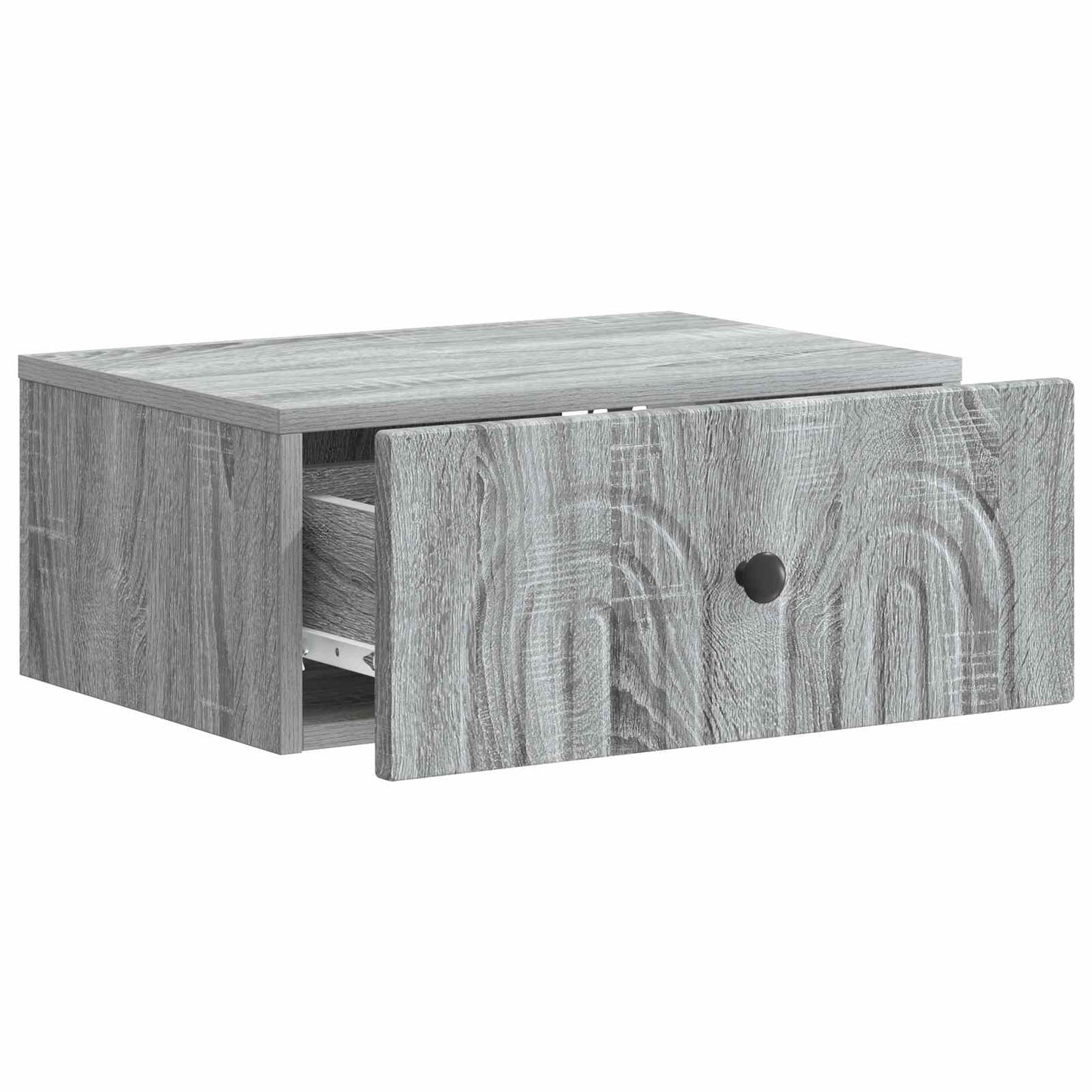 Mobiletto da notte a muro Grigio Sonoma 49 x 34,5 x 20 cm