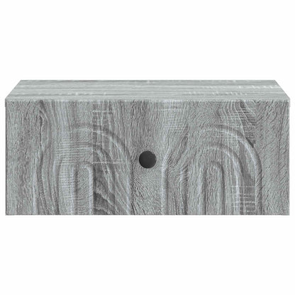 Mobiletto da notte a muro Grigio Sonoma 49 x 34,5 x 20 cm | homemem39