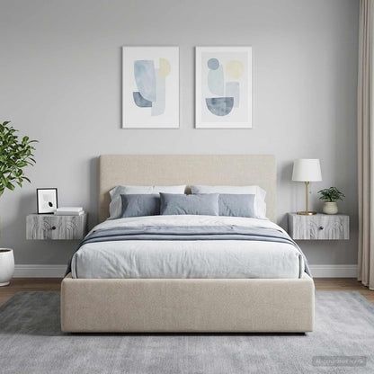Mobiletto da notte a muro 2 pcs Grigio Sonoma 49 x 34,5 x 20 cm