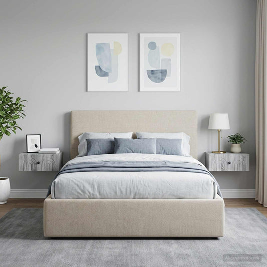 Mobiletto da notte a muro 2 pz Grigio Sonoma 49 x 34,5 x 20 cm