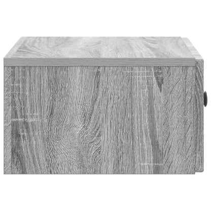 Mobiletto da notte a muro 2 pcs Grigio Sonoma 49 x 34,5 x 20 cm