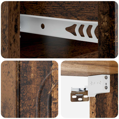 Mobiletto da notte a muro Legno antico 49 x 34,5 x 20 cm | homemem39