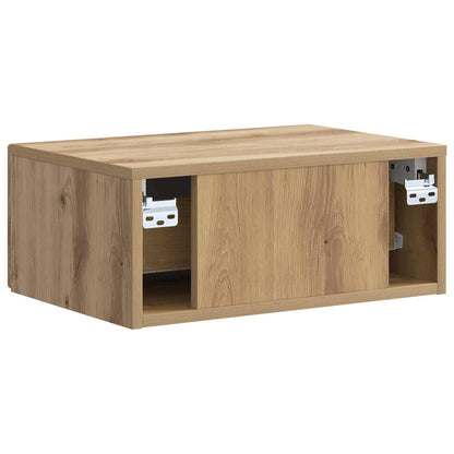 Mobiletto da notte a muro Rovere Artigianale 49 x 34,5 x 20 cm | homemem39