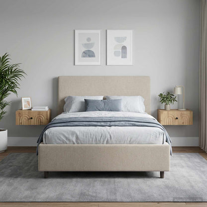 Mobiletto da notte a muro 2 pz Rovere Artigianale