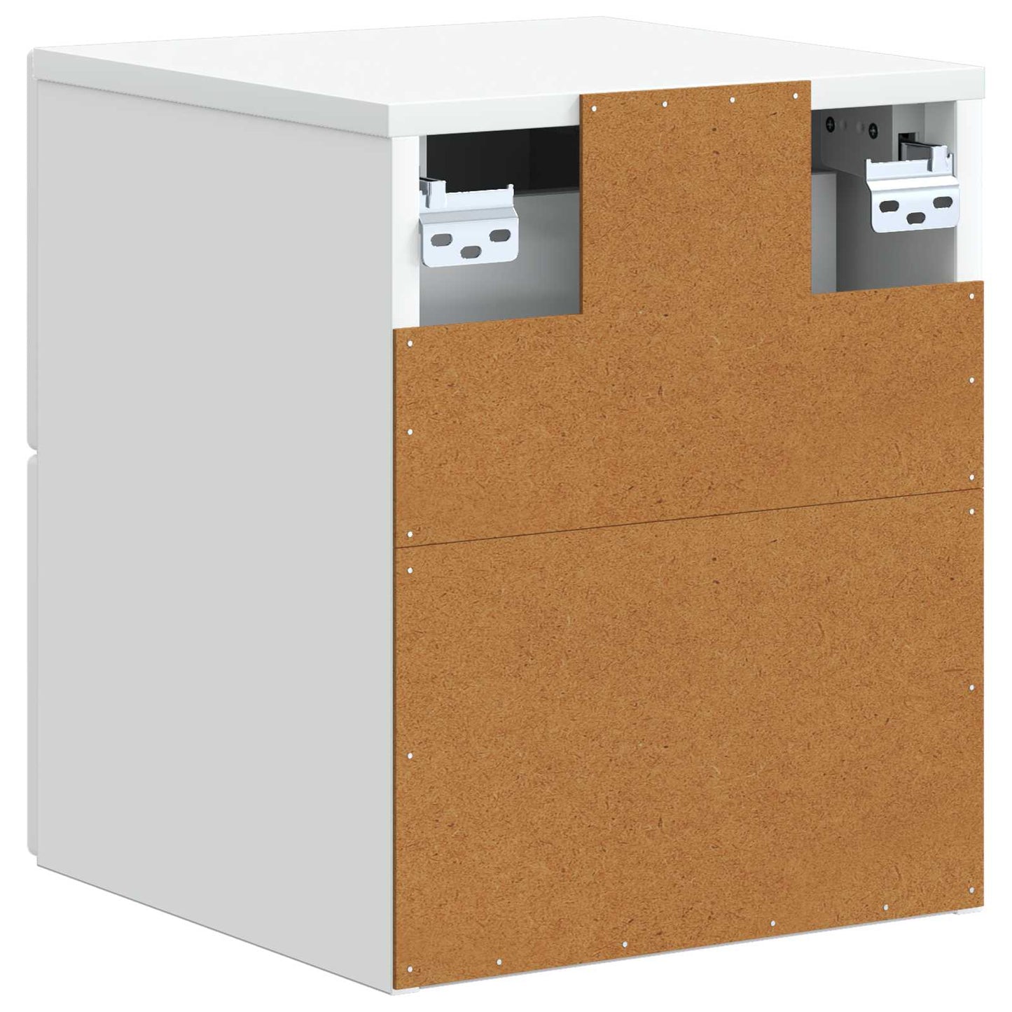 Mobiletto da notte a muro 2 pcs Bianco 33 x 34,5 x 40 cm