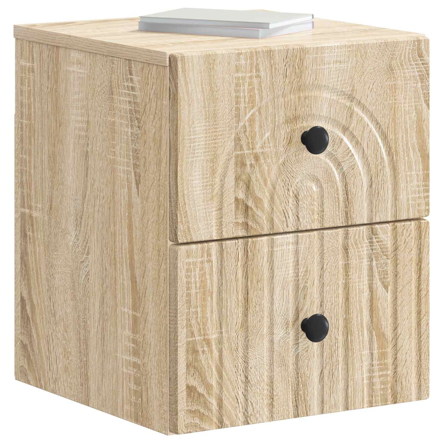 Mobiletto da notte a muro Rovere Sonoma 33 x 34,5 x 40 cm