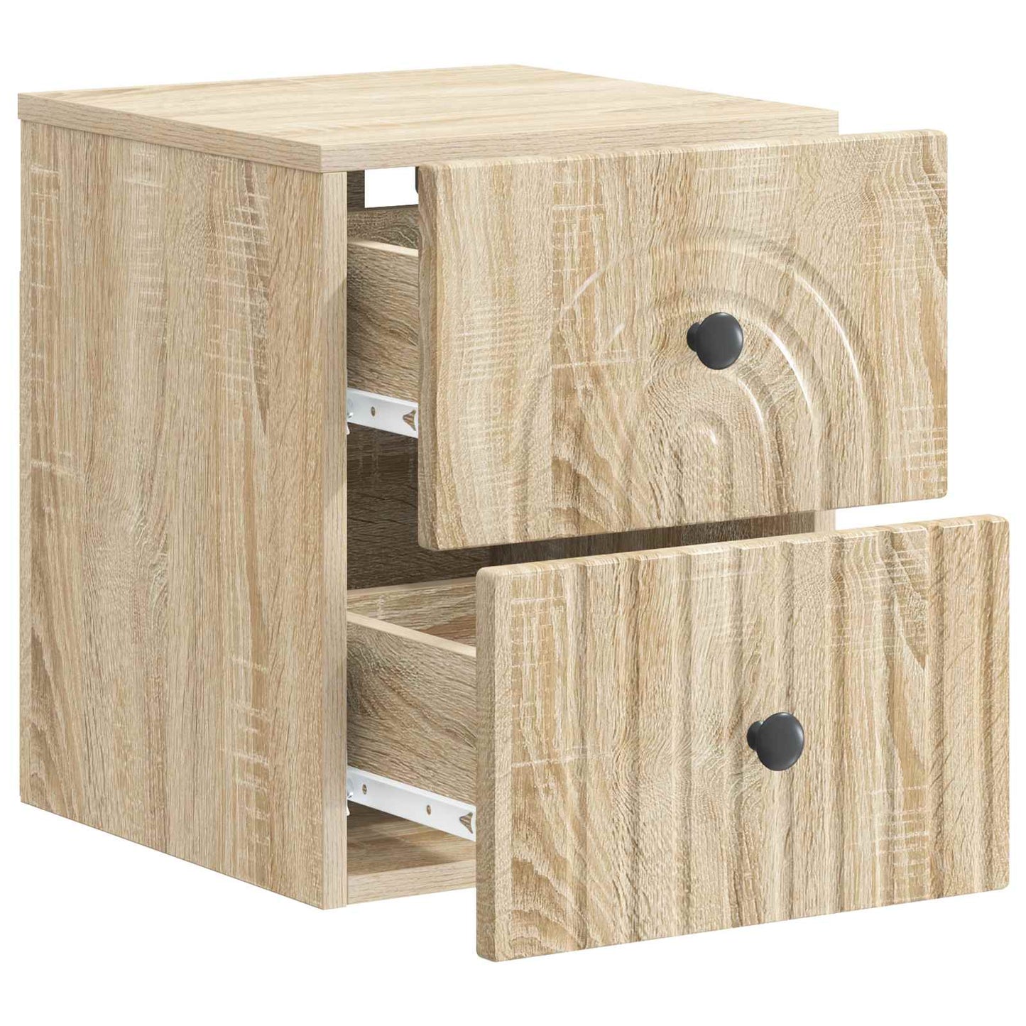 Mobiletto da notte a muro 2 pcs Rovere Sonoma 33 x 34,5 x 40 cm | homemem39