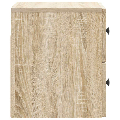 Mobiletto da notte a muro 2 pcs Rovere Sonoma 33 x 34,5 x 40 cm | homemem39
