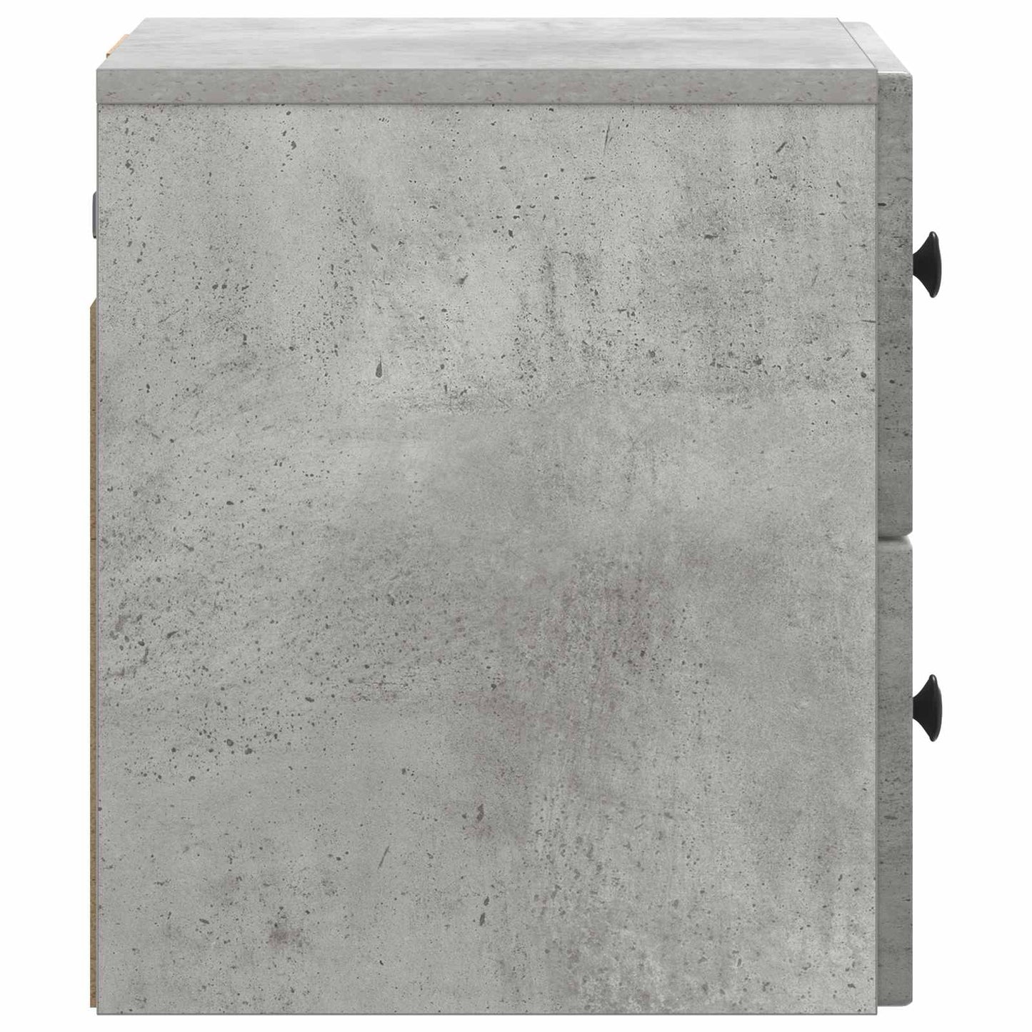 Mobiletto da notte a muro Grigio Cemento 33 x 34,5 x 40 cm | homemem39