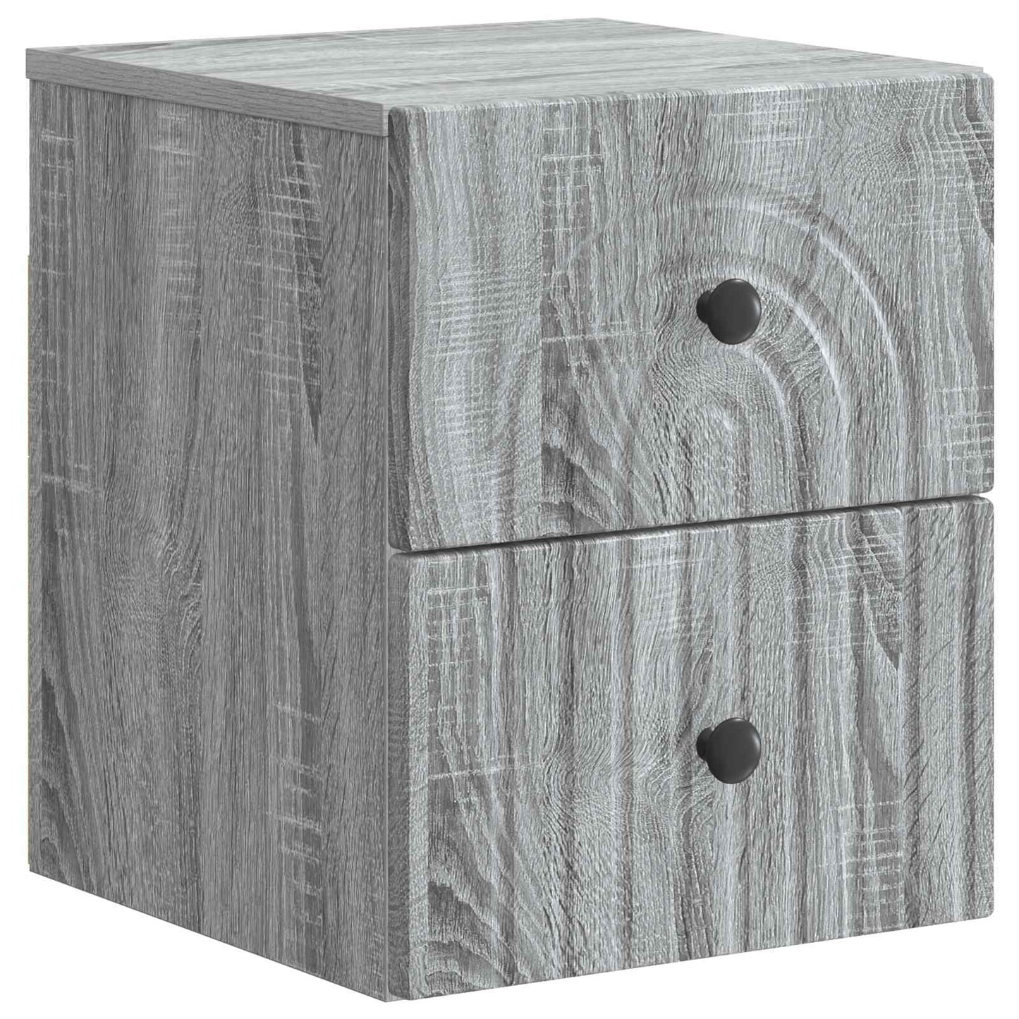 Mobiletto da notte a muro Grigio Sonoma 33 x 34,5 x 40 cm | homemem39