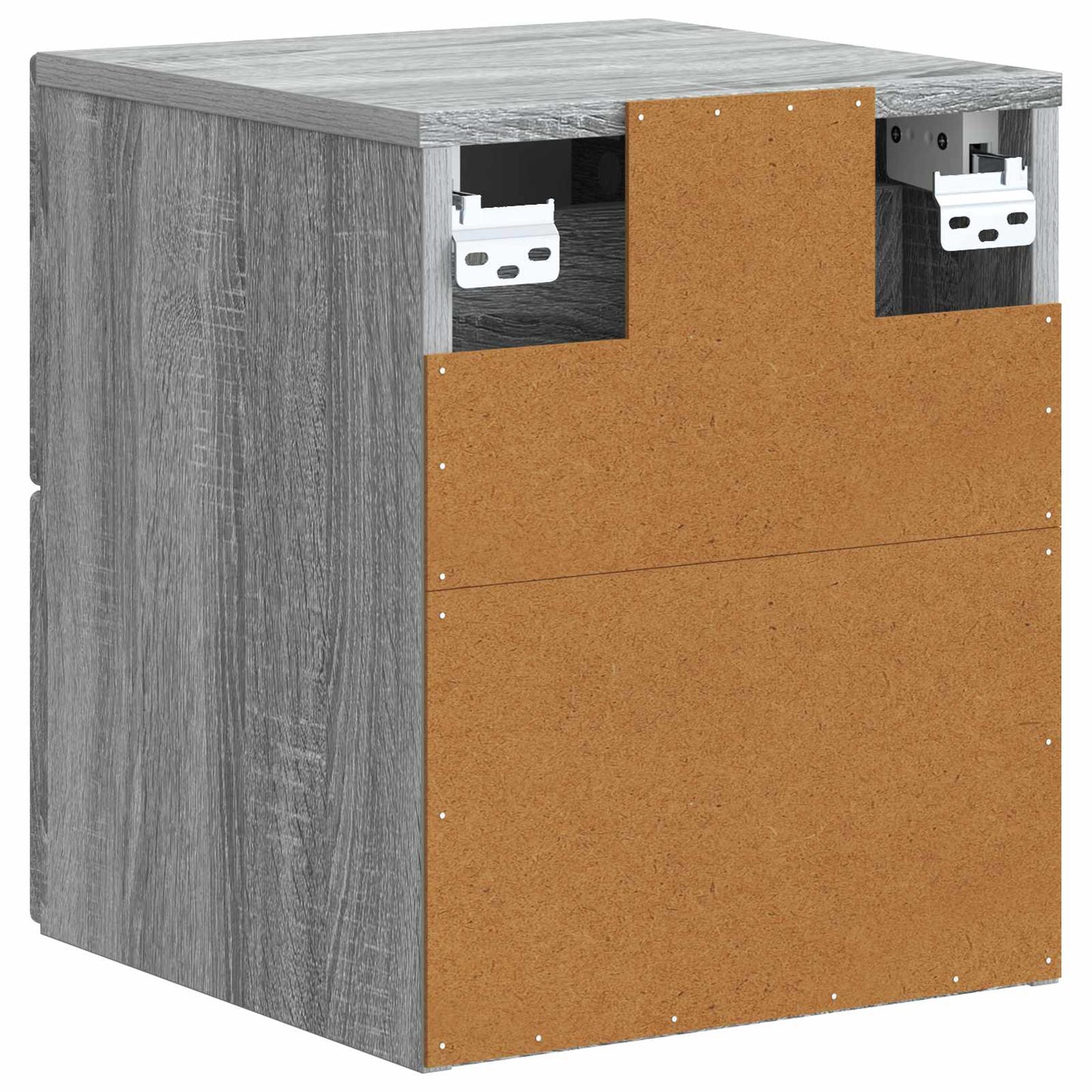 Mobiletto da notte a muro 2 pcs Grigio Sonoma 33 x 34,5 x 40 cm | homemem39