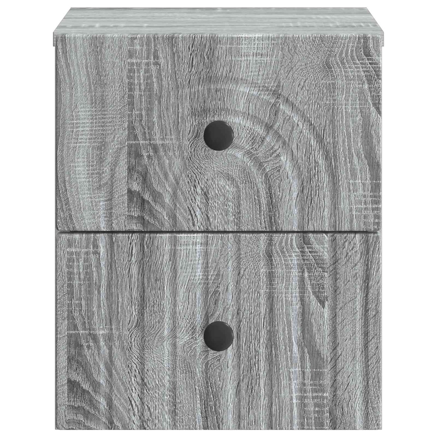 Mobiletto da notte a muro 2 pcs Grigio Sonoma 33 x 34,5 x 40 cm