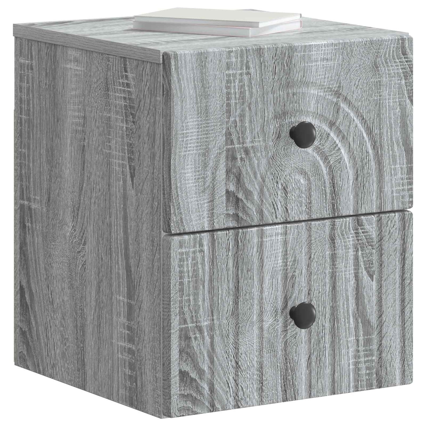 Mobiletto da notte a muro 2 pcs Grigio Sonoma 33 x 34,5 x 40 cm | homemem39