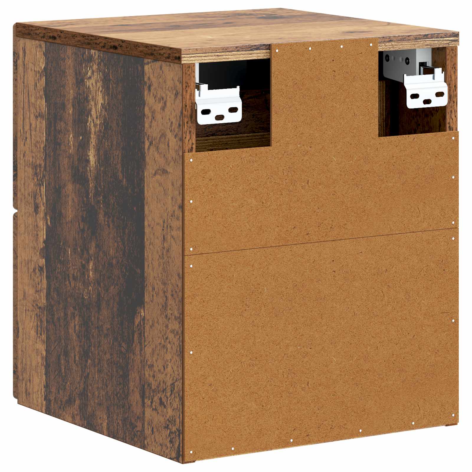 Mobiletto da notte a muro Legno antico 33 x 34,5 x 40 cm | homemem39