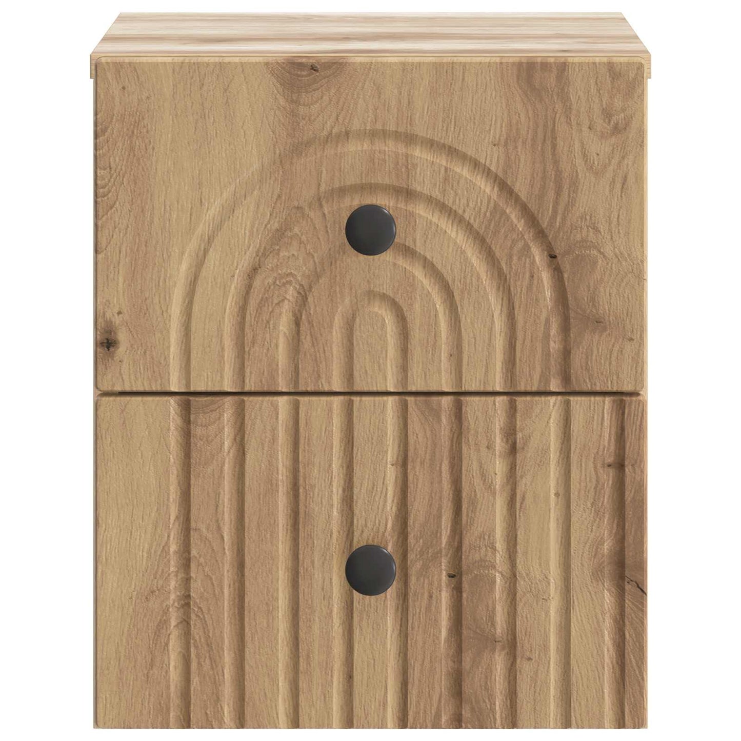 Mobiletto da notte a muro Rovere Artigianale 33 x 34,5 x 40 cm | homemem39
