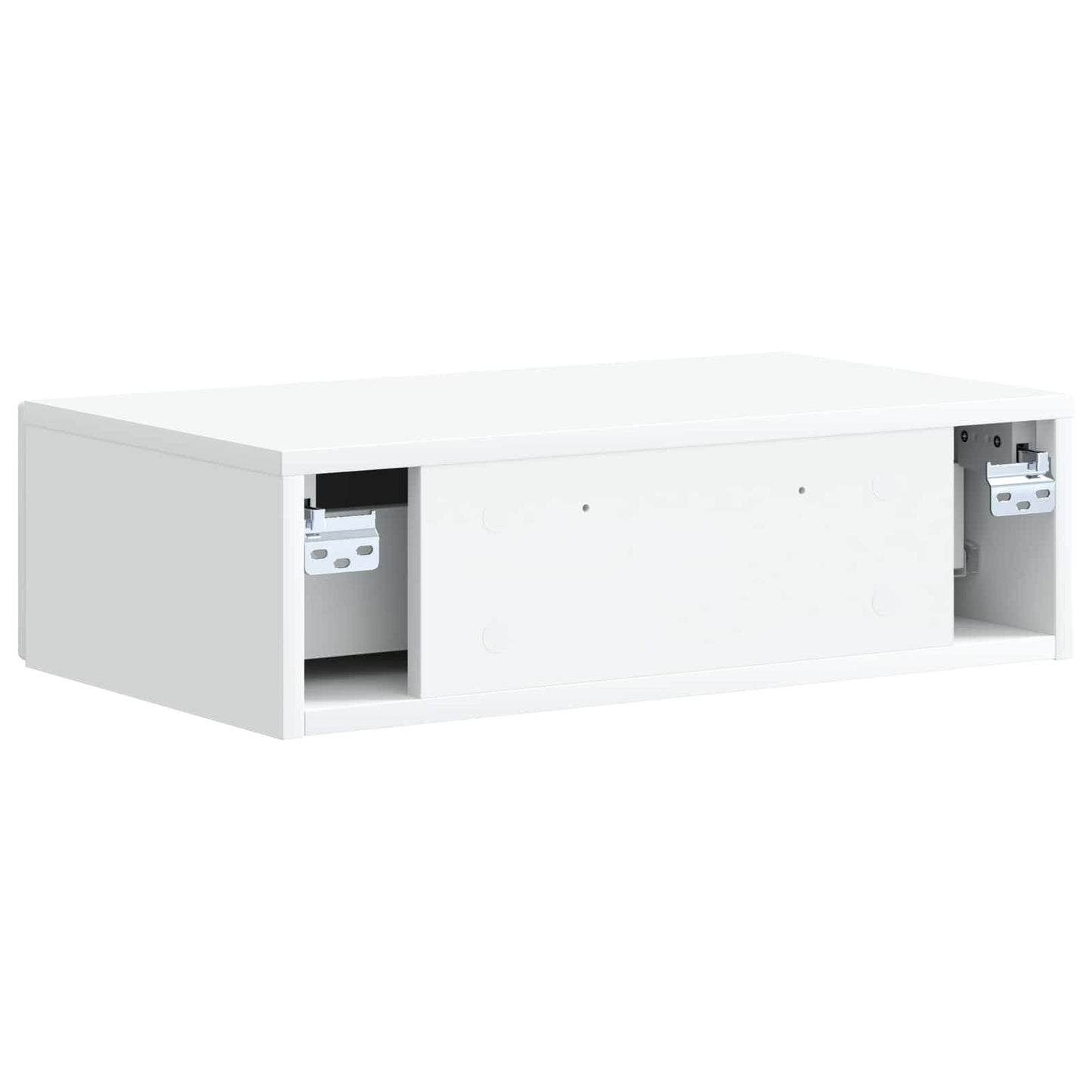 Tavolino da Parete Laterale Bianco 59 x 34,5 x 17 cm | homemem39