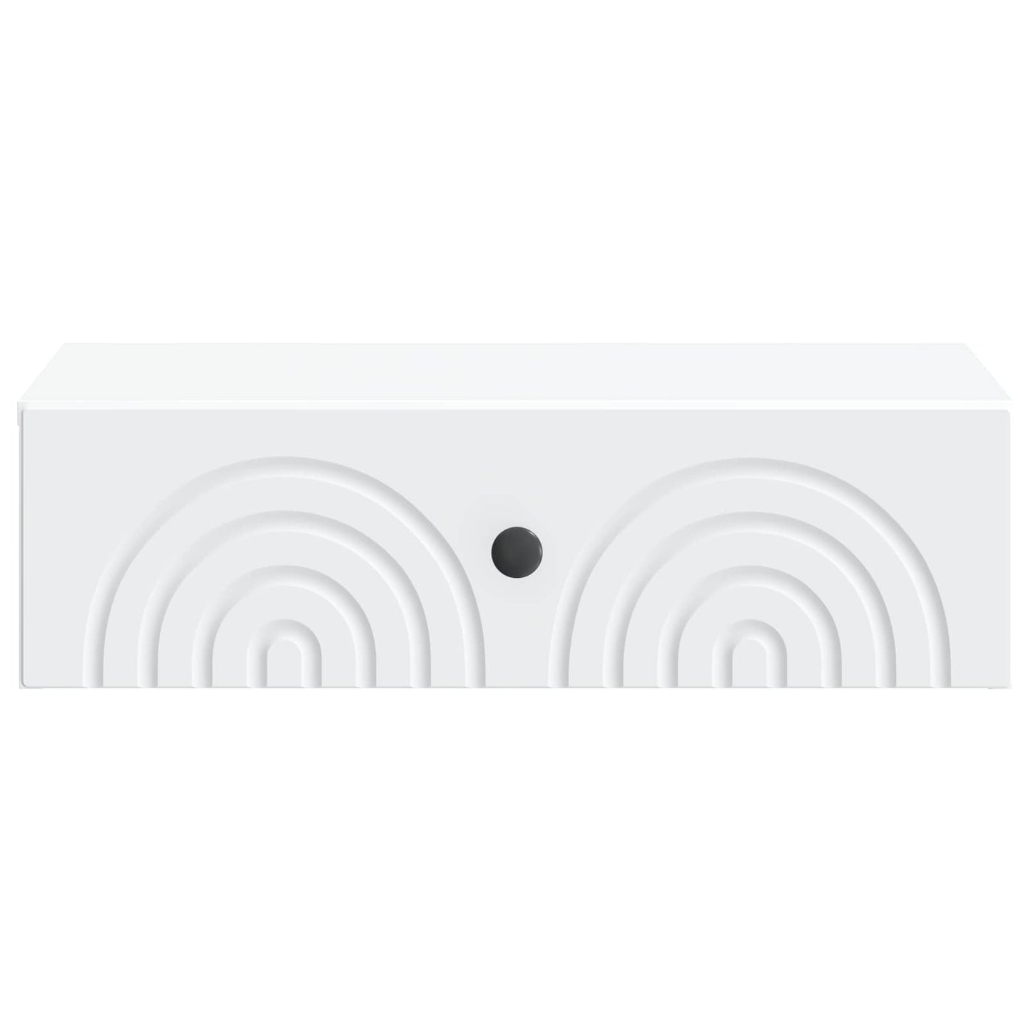 Tavolino da Parete Laterale Bianco 59 x 34,5 x 17 cm | homemem39