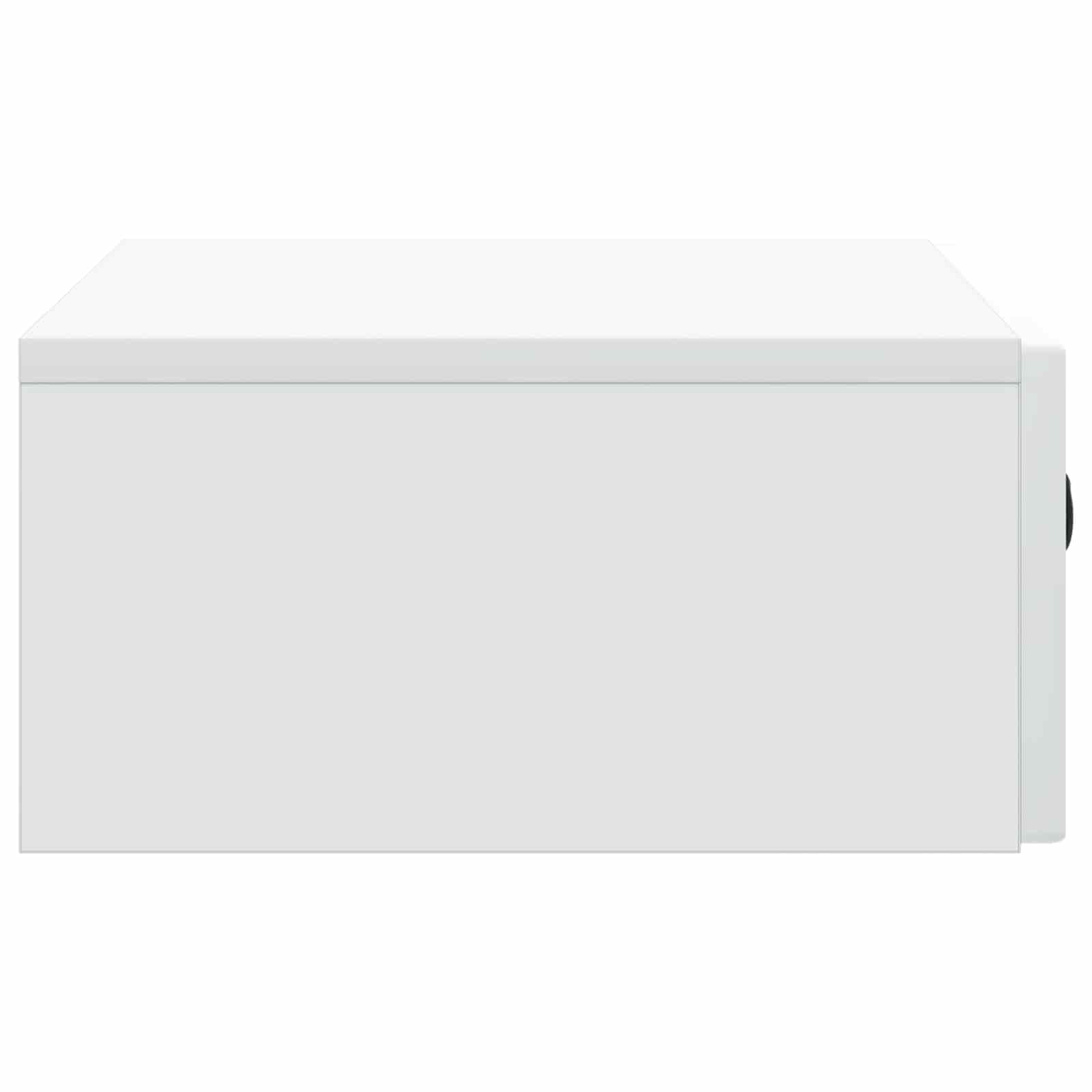 Tavolino da Parete Laterale Bianco 59 x 34,5 x 17 cm | homemem39