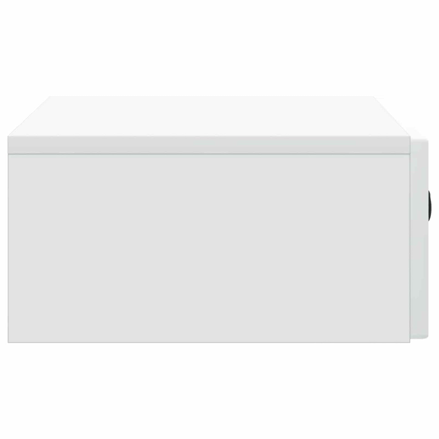 Tavolino da Parete Laterale Bianco 59 x 34,5 x 17 cm